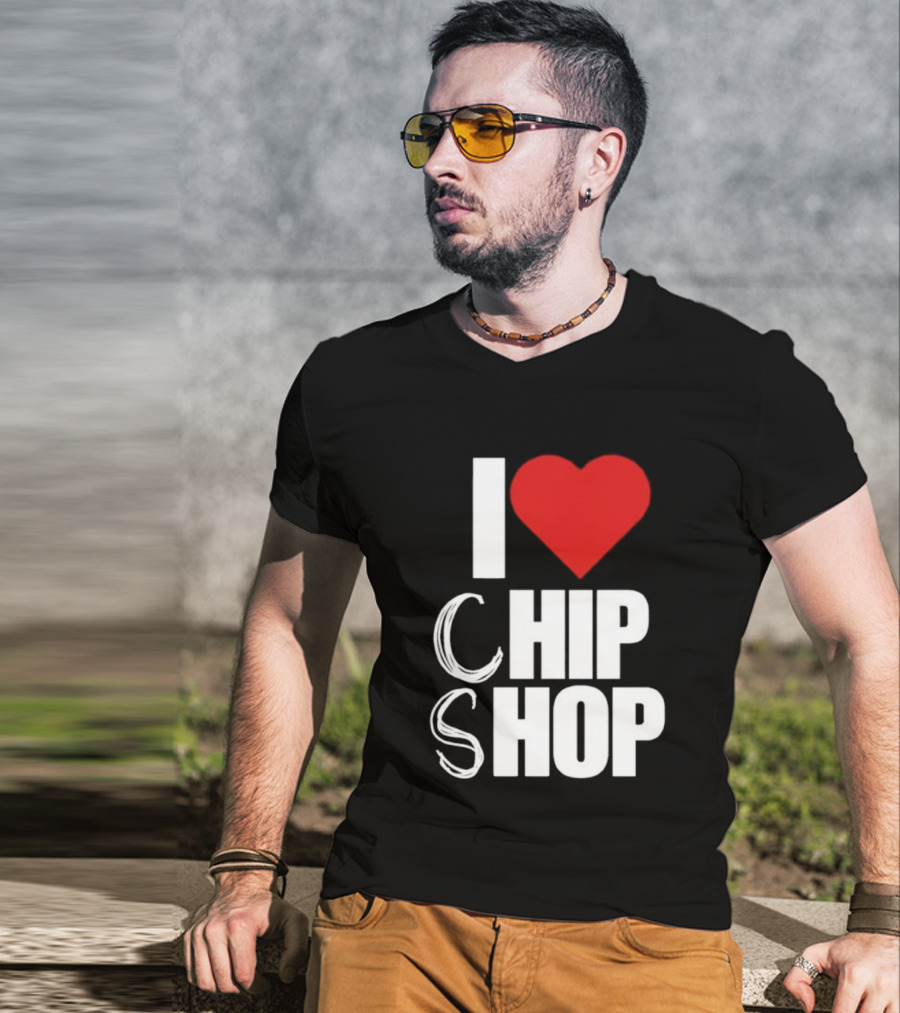 I Love Heart Chip Shop T-Shirt
