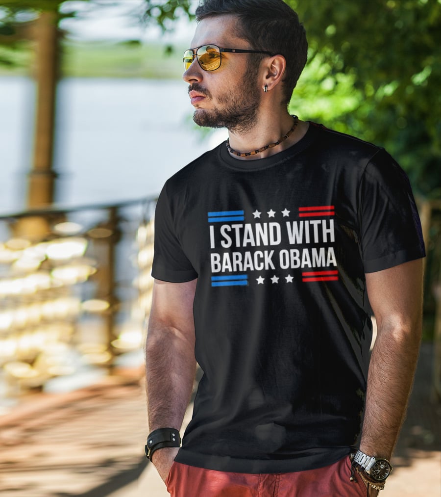 I Stand With Barack Obama Stars And Stripes T-Shirt