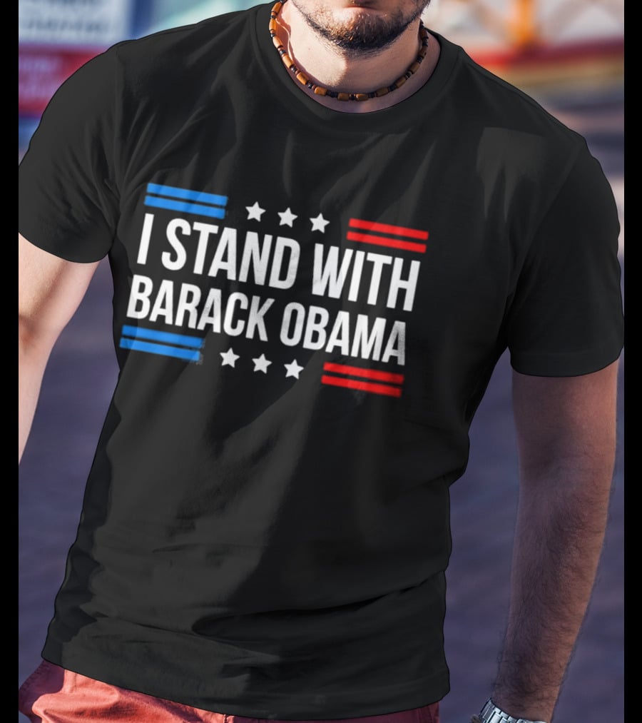 I Stand With Barack Obama Stars And Stripes T-Shirt