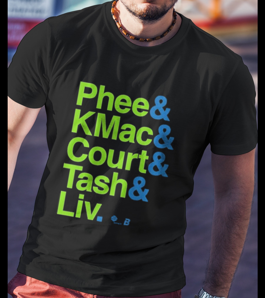 Minnesota Women's Basketball Phee & Kmac & Court & Tash & Liv Ampersand Stars 2026 T-Shirt