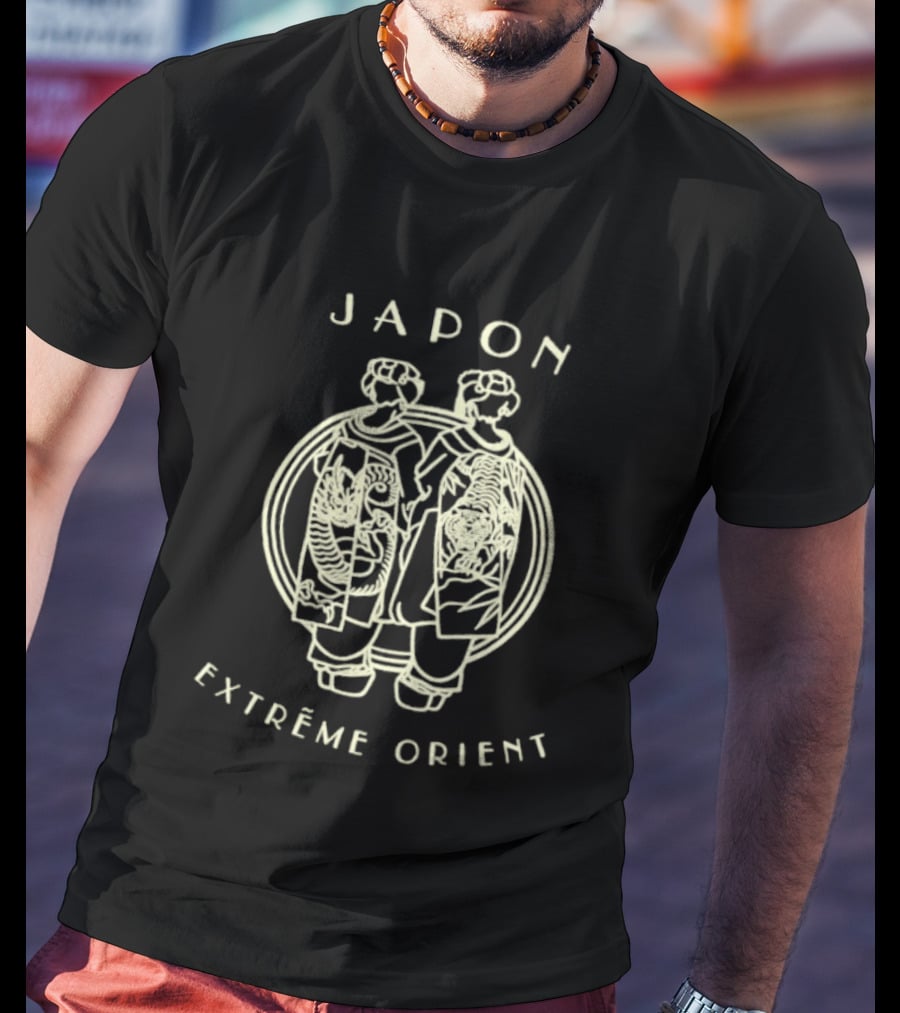 Japon Extrême Orient Geisha Dragon Tiger T-Shirt