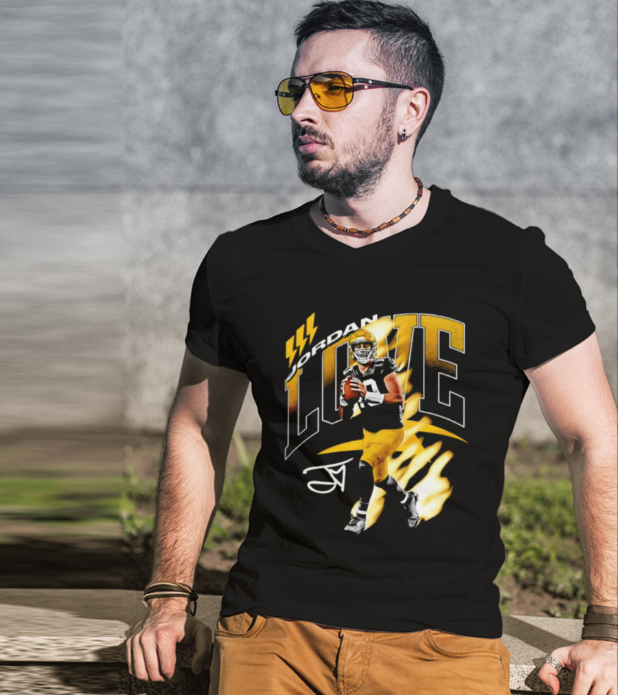 Jordan Love Green Bay Packers 10 Football Star Player Number 10 T-Shirt
