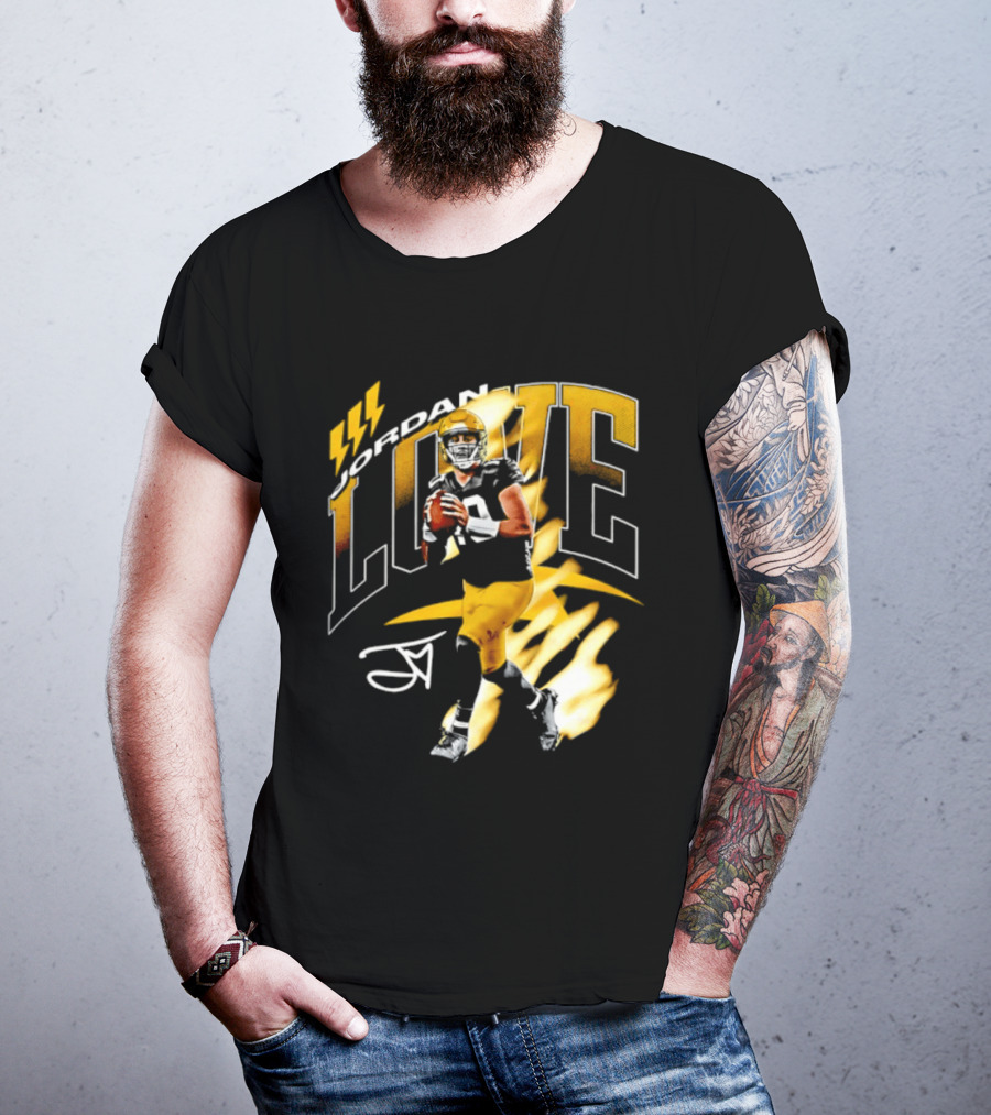 Jordan Love Green Bay Packers 10 Football Star Player Number 10 T-Shirt