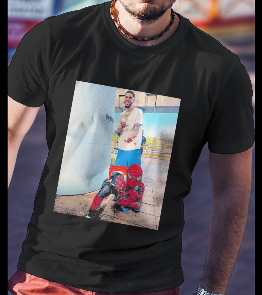 BA MO LaMelo Ball Spider Man T-Shirt