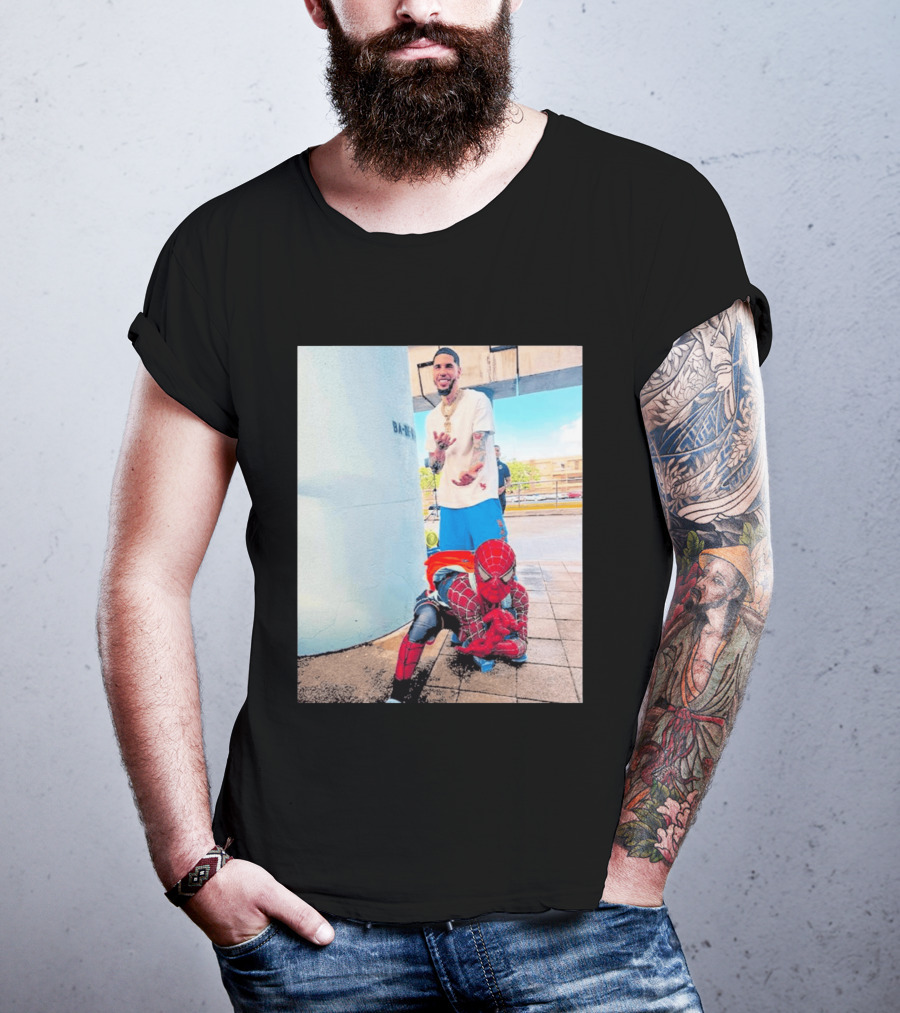 BA MO LaMelo Ball Spider Man T-Shirt