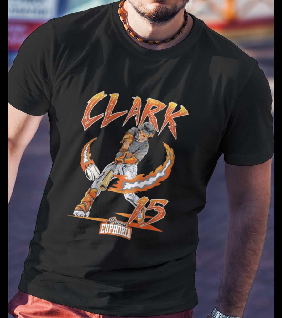 Max Clark Planet Euphoria Baseball Swing 15 Detroit Tigers 2026 MLB Season T-Shirt