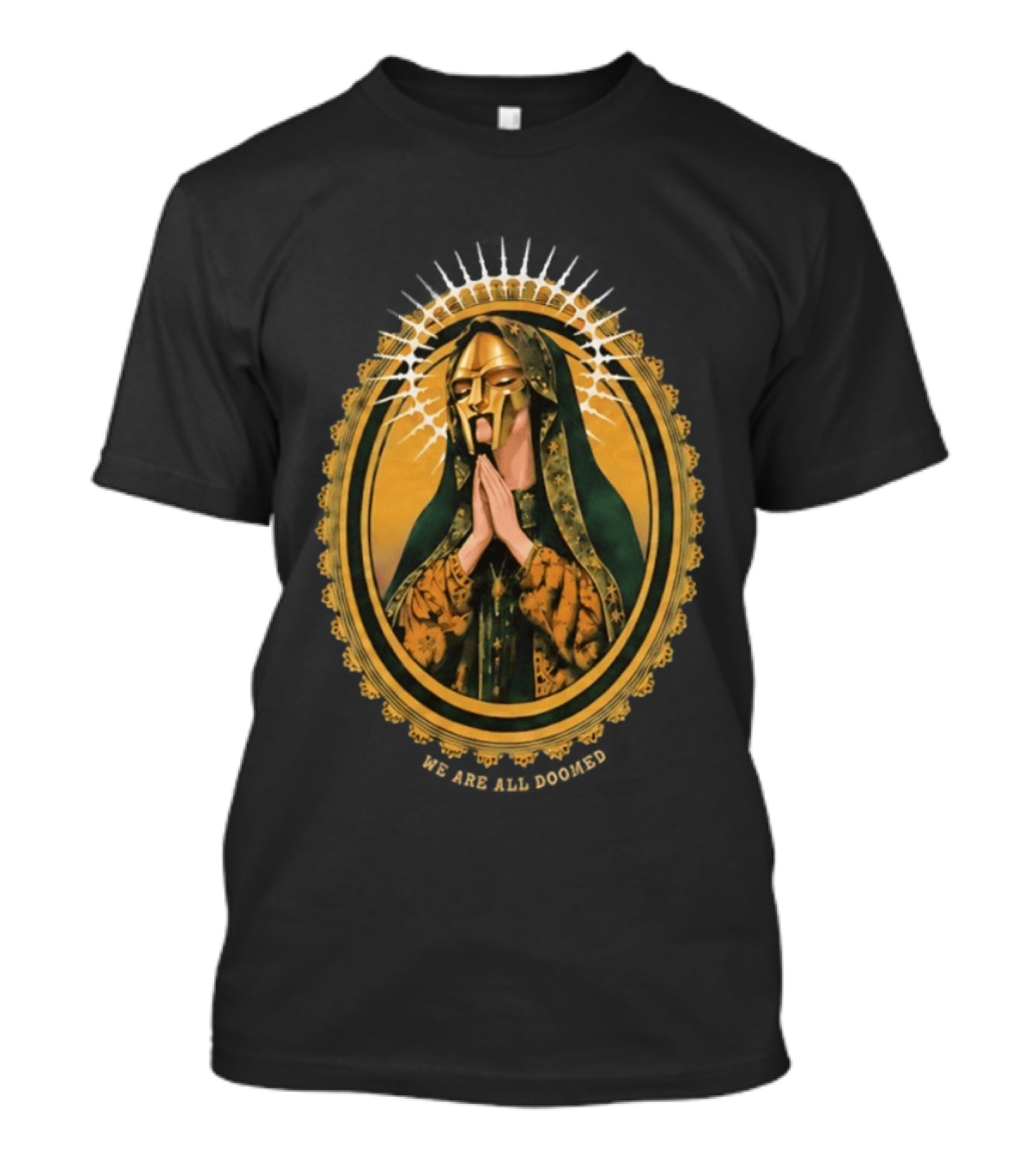 MF Doom We Are All Doomed Iconic Hip Hop Rap Prayer T-Shirt