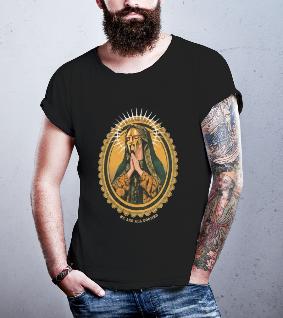 MF Doom We Are All Doomed Iconic Hip Hop Rap Prayer T-Shirt