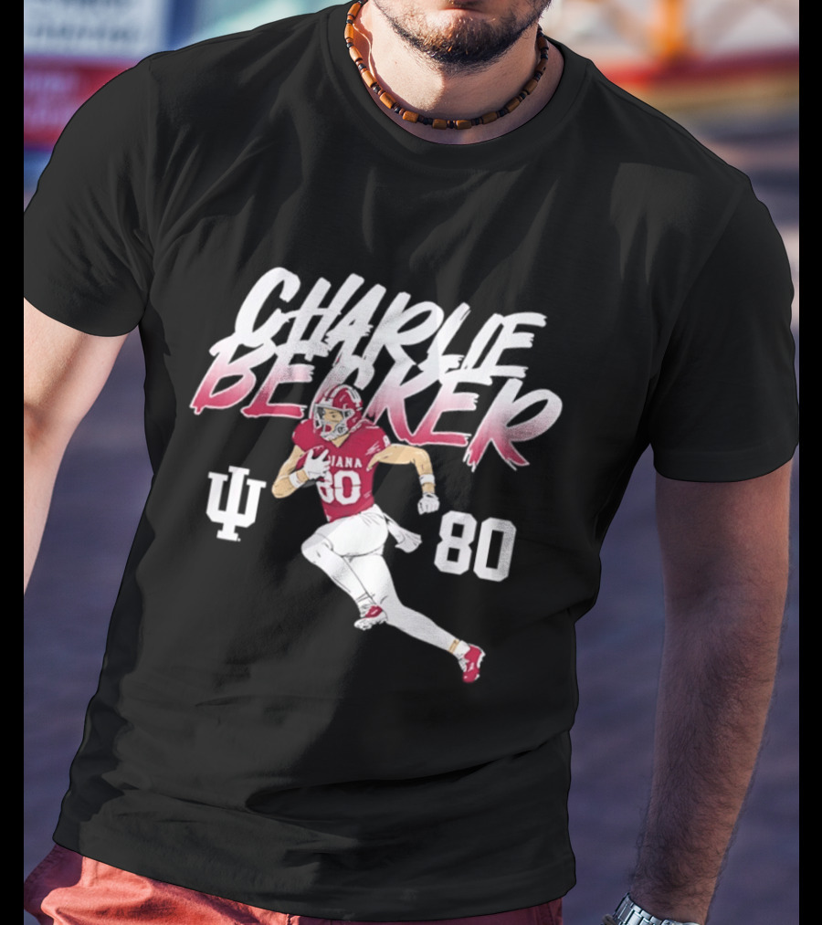 Charlie Becker Indiana Hoosiers 80 Pose With IU T-Shirt