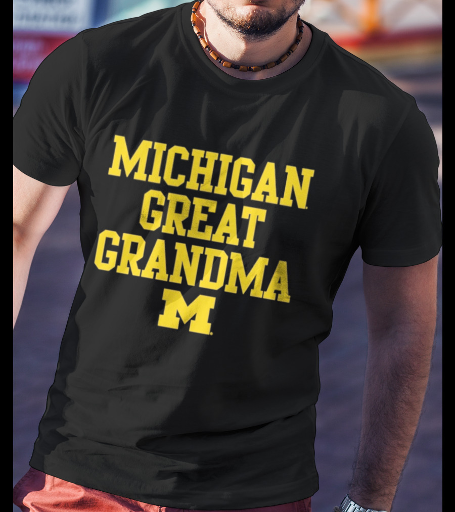 Michigan Wolverines Great Grandma M 2026 NCAA Family Sports Fan Gear T-Shirt