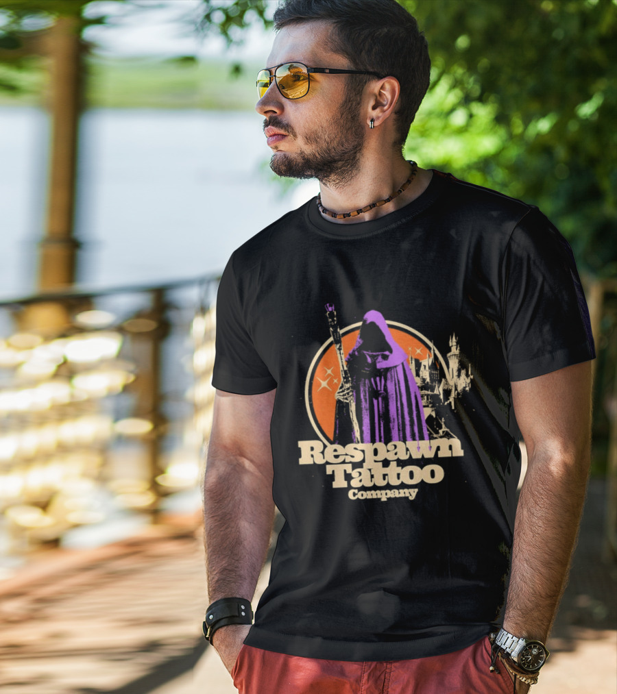 Respawn Tattoo Company Wizard Castle Grim Reaper T-Shirt