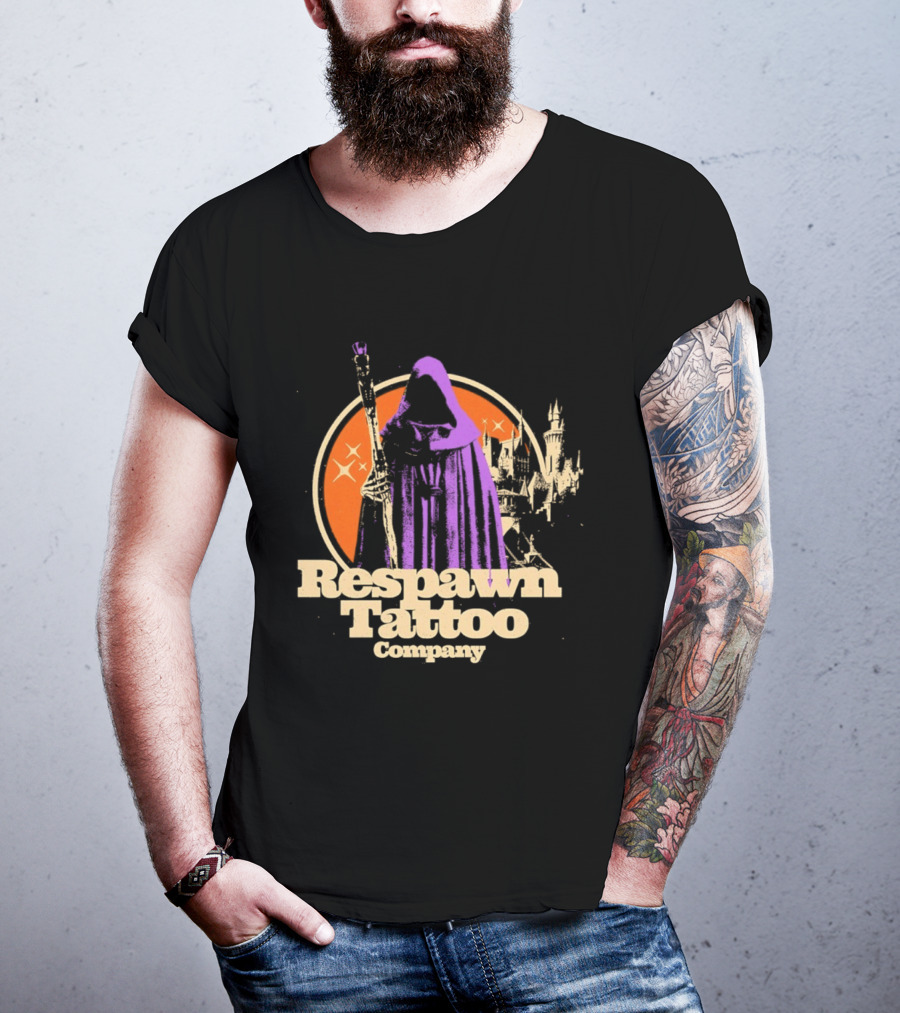 Respawn Tattoo Company Wizard Castle Grim Reaper T-Shirt