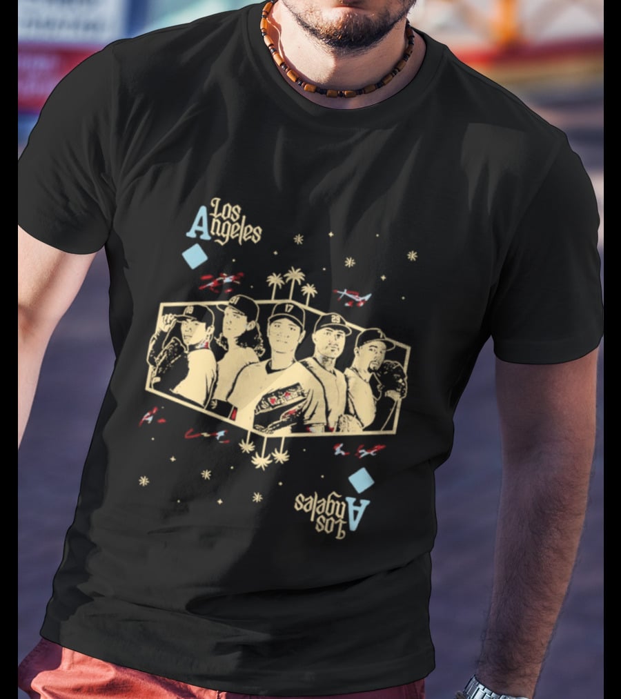 Los Angeles Dodgers Aces 2026 MLB Season Signatures T-Shirt