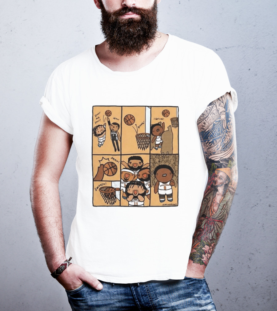 Jimindraws Karl Anthony Towns New York Knicks Comic Style Basketball Fun T-Shirt