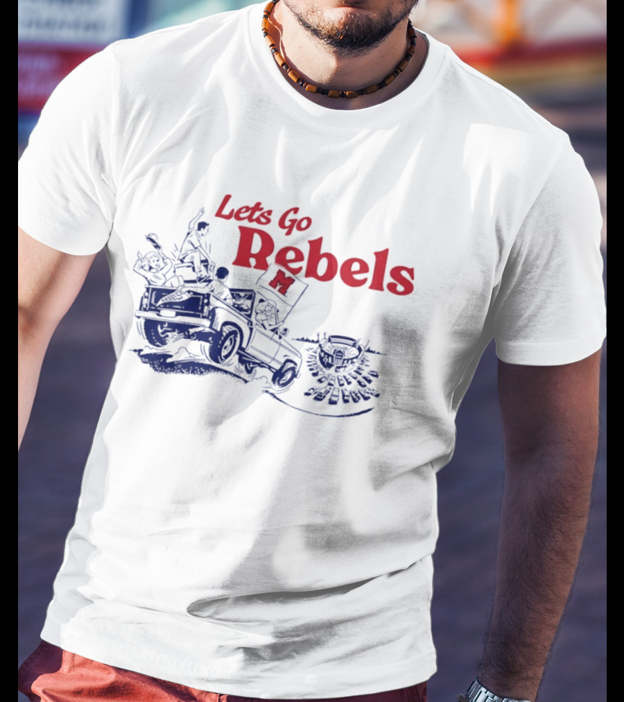 Let's Go Rebels Ole Miss Football Road Trip Adventure T-Shirt