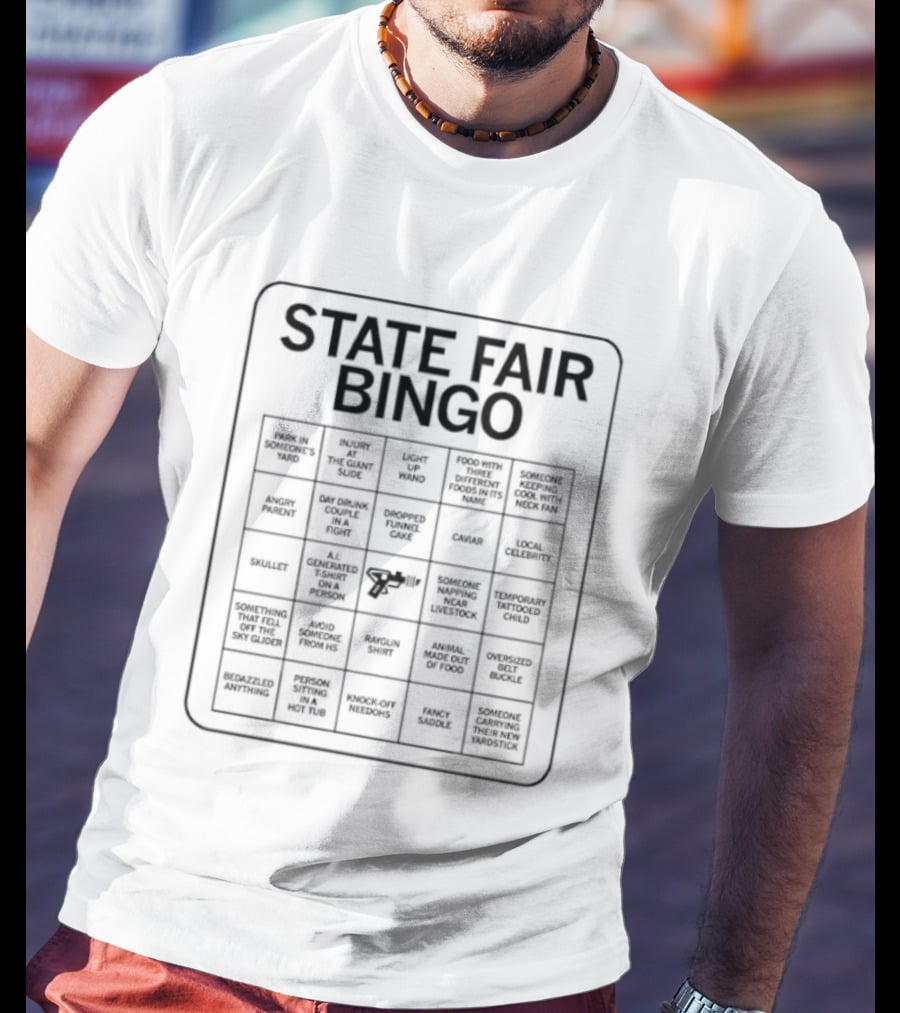State Fair Bingo Card Fun 2026 Activities 2026 T-Shirt