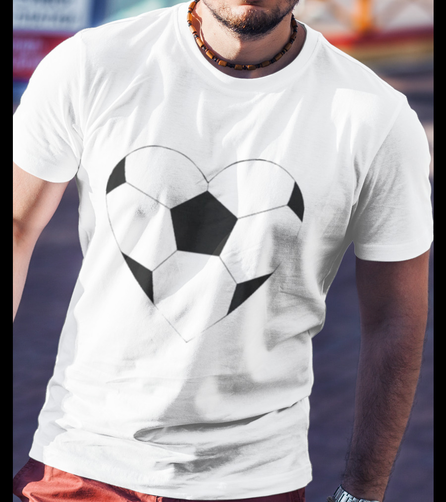 Ted Lasso Keeley Jones Heart Shaped Soccer Ball T-Shirt