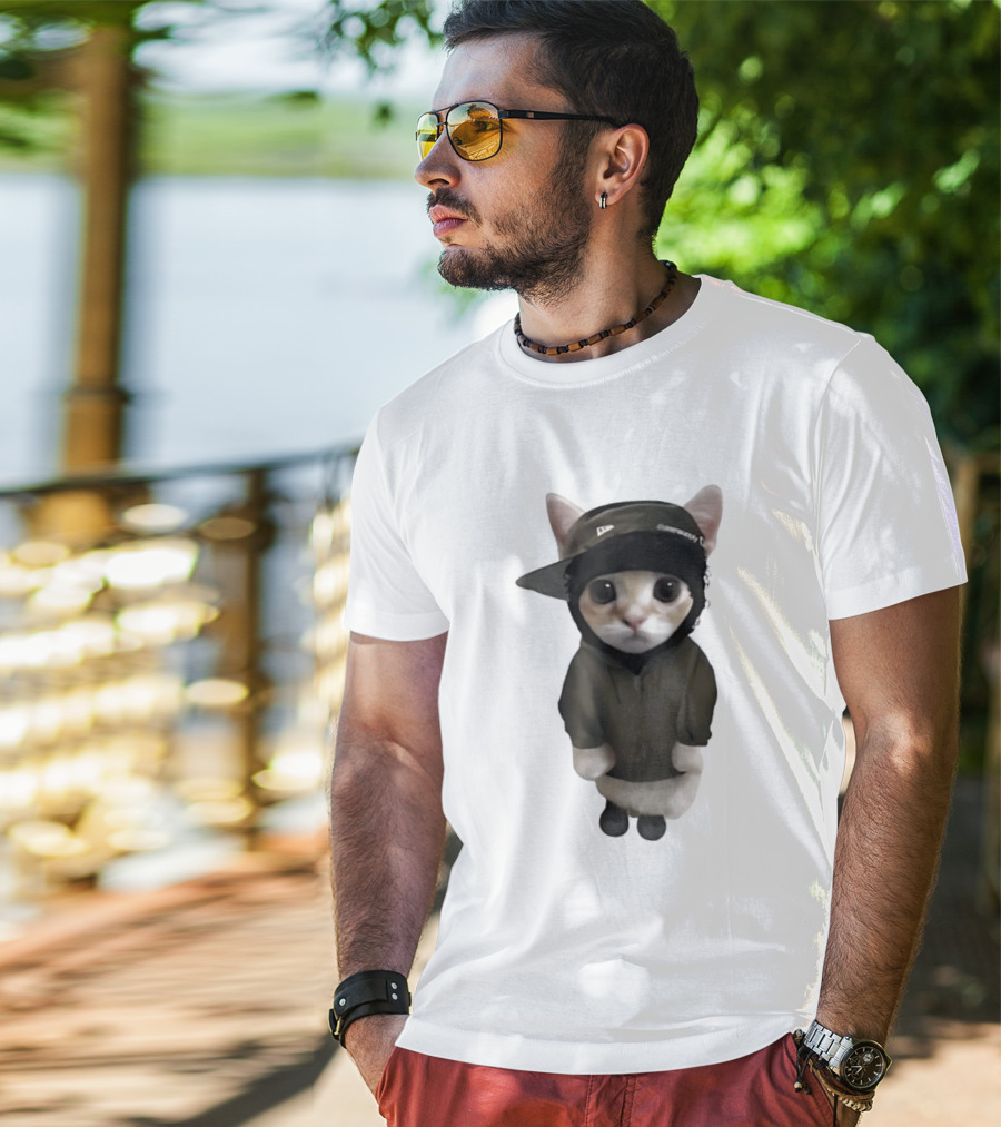 Yeat Cat Meme Cap Hip Hop T-Shirt