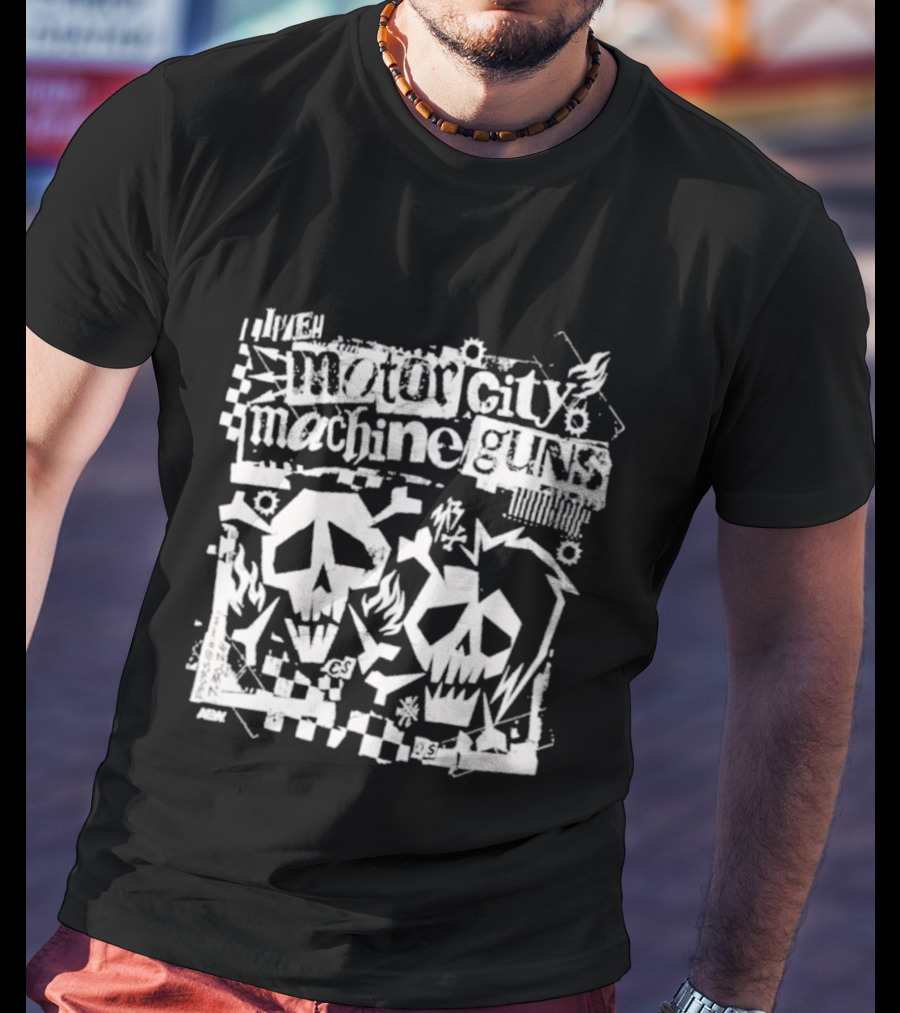 Motor City Machine Guns MCMG Skull T-Shirt