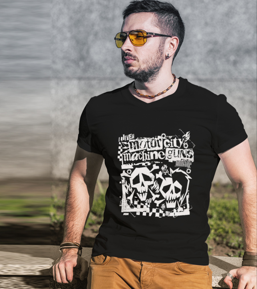Motor City Machine Guns MCMG Skull T-Shirt