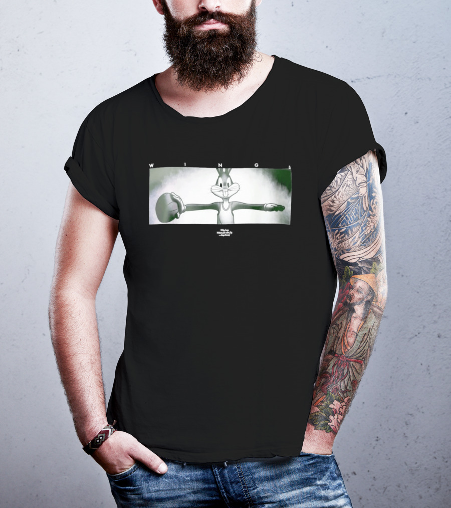 Bugs Bunny Michael Jordan Space Jam Wings Why Hop When You Can Fly T-Shirt