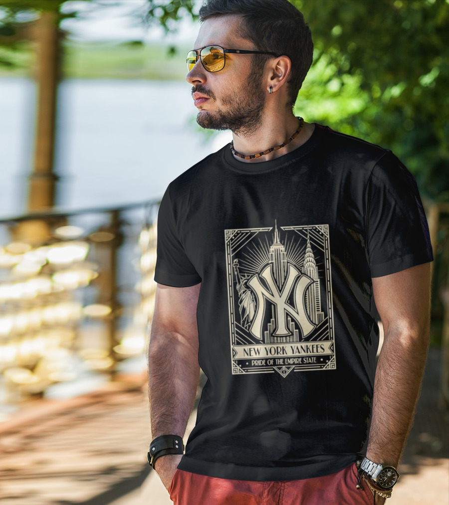 New York Yankees Pride Of The Empire State Iconic Skyline T-Shirt