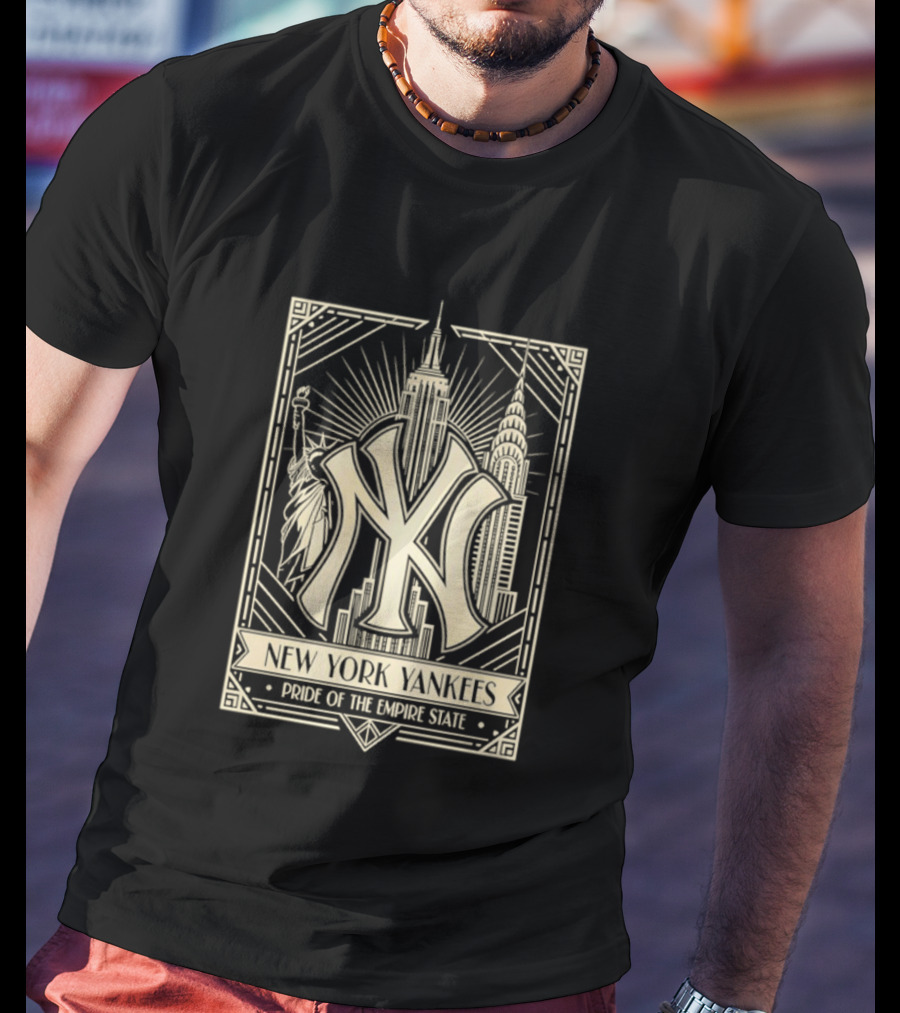 New York Yankees Pride Of The Empire State Iconic Skyline T-Shirt