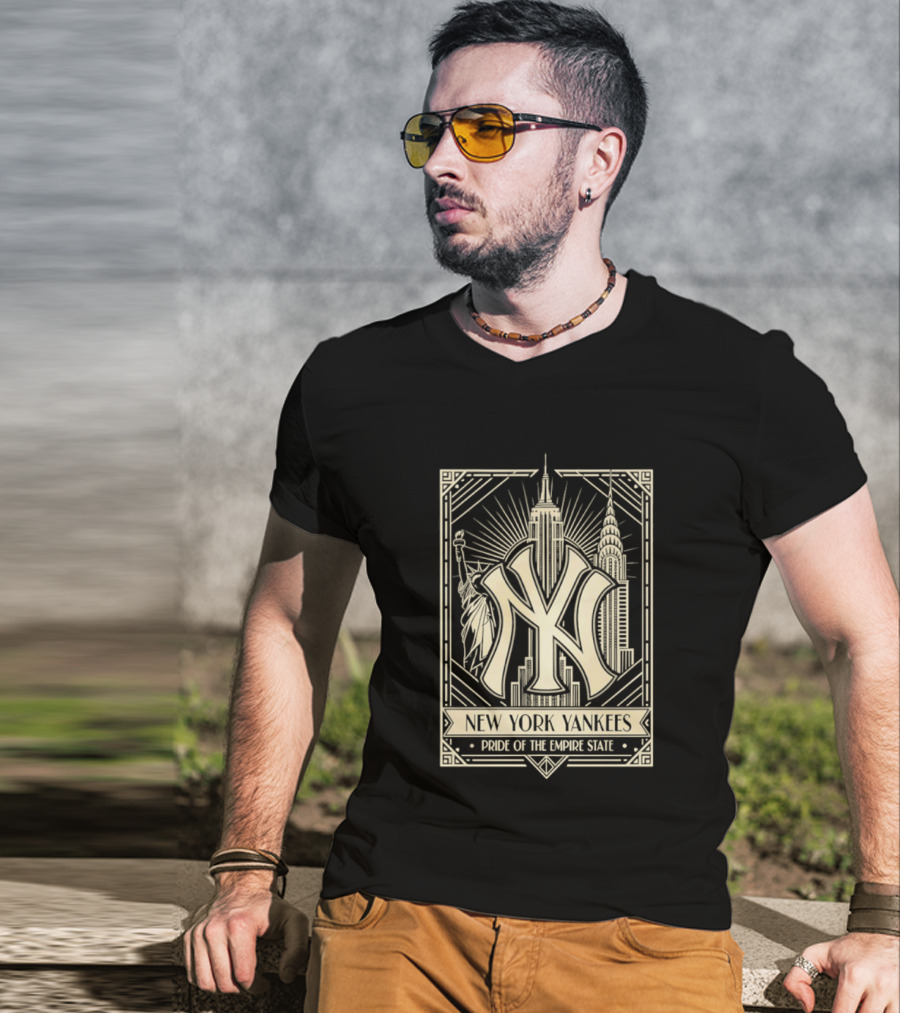 New York Yankees Pride Of The Empire State Iconic Skyline T-Shirt