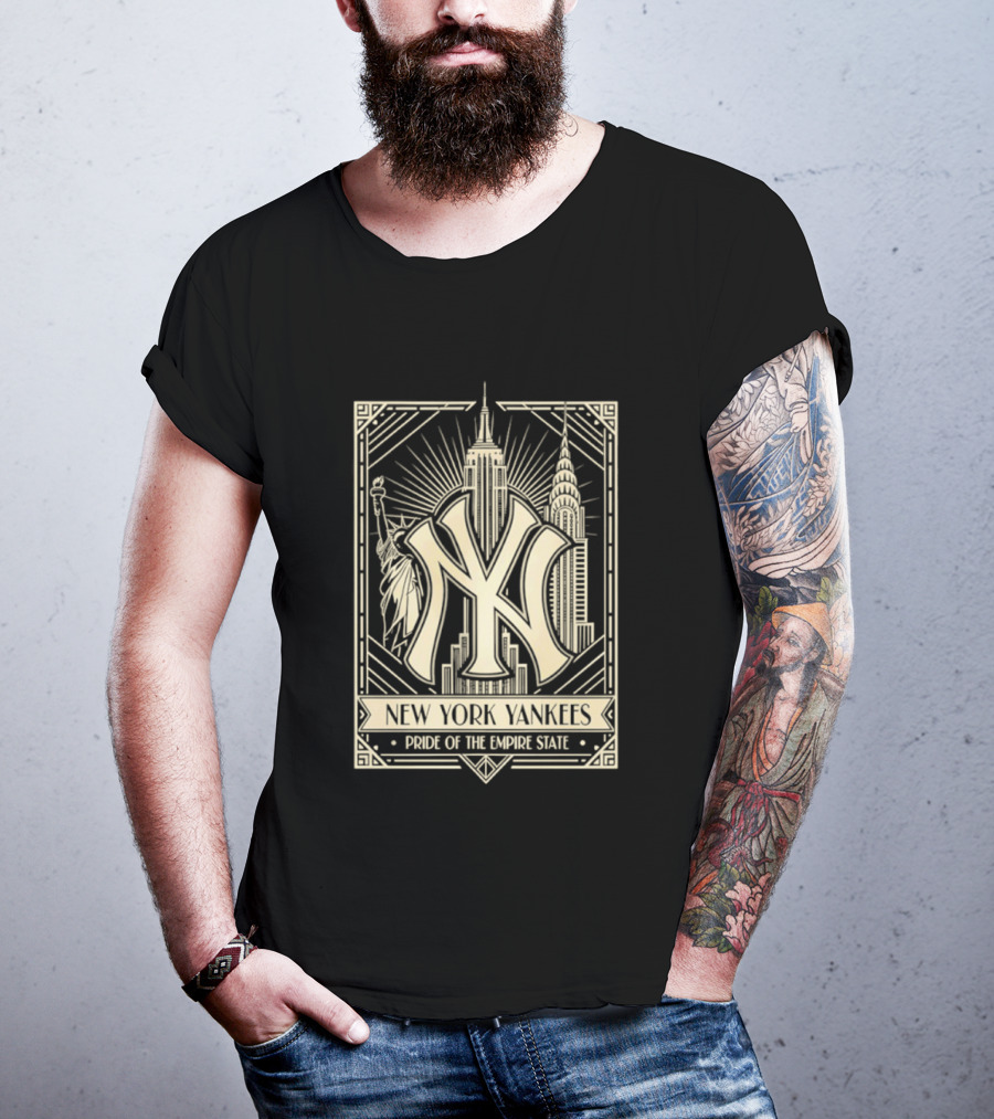 New York Yankees Pride Of The Empire State Iconic Skyline T-Shirt