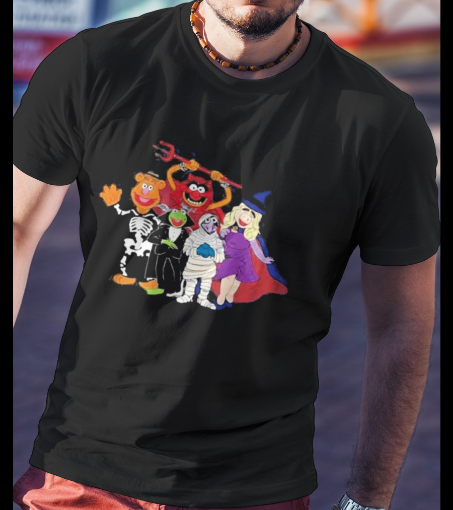 The Muppets Halloween Group Costumes Featuring Classic Characters T-Shirt