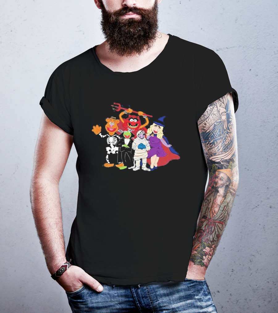 The Muppets Halloween Group Costumes Featuring Classic Characters T-Shirt