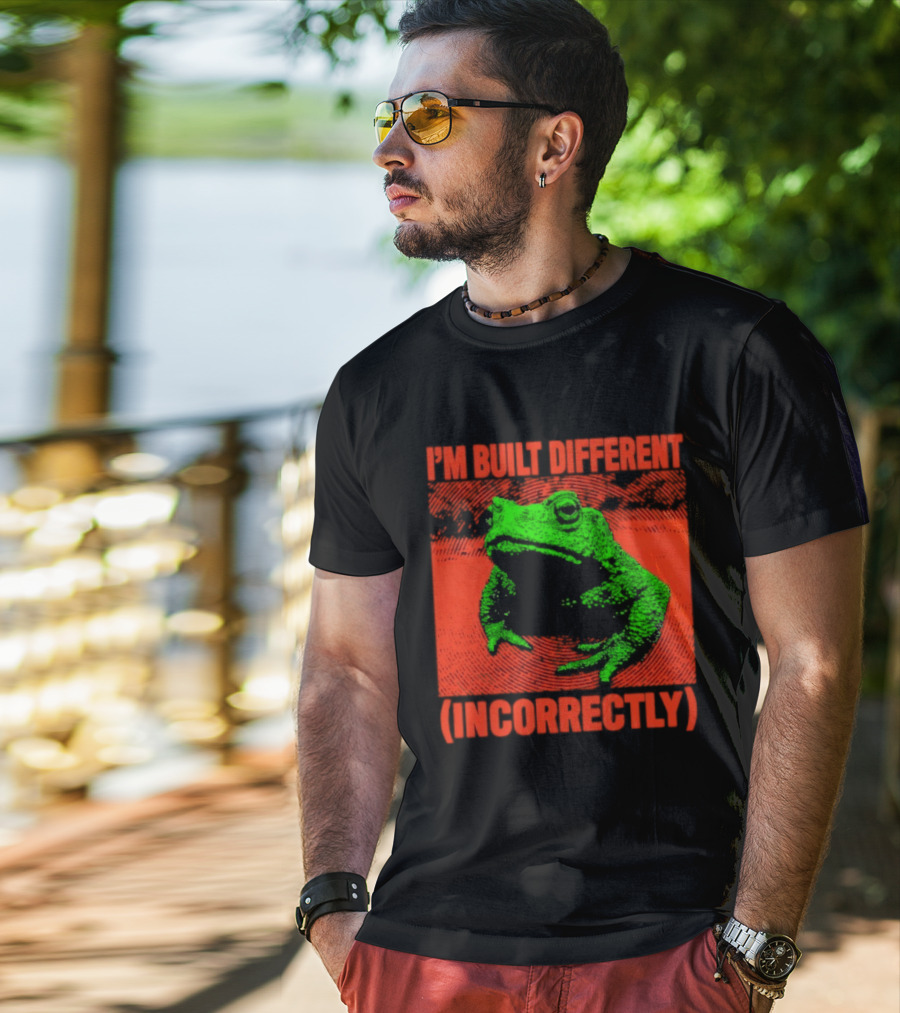 I'm Built Different Incorrectly Frog Bold Green T-Shirt