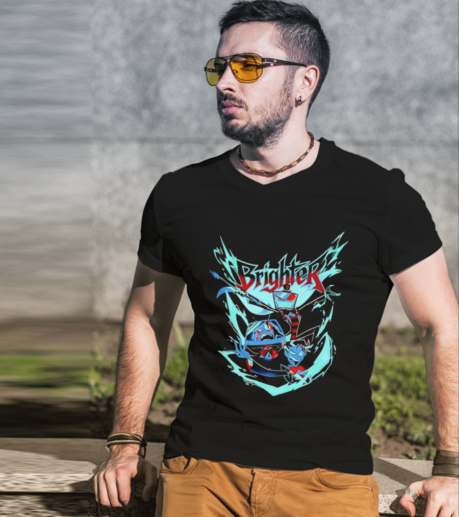 Brighter Vox Vincent Blue And Red T-Shirt
