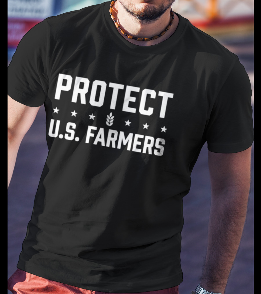Protect U.S. Farmers Wheat Stalk Stars T-Shirt