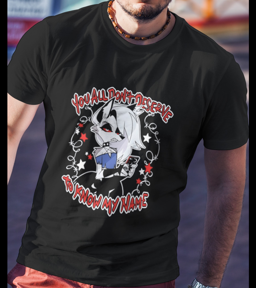 You All Don't Deserve To Know My Name Loona Hellaverse Star And Red Flower Motif T-Shirt