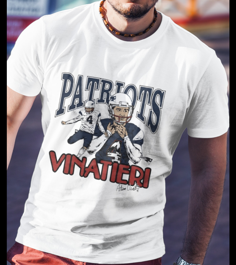 Patriots Vinatieri Adam New England Football T-Shirt
