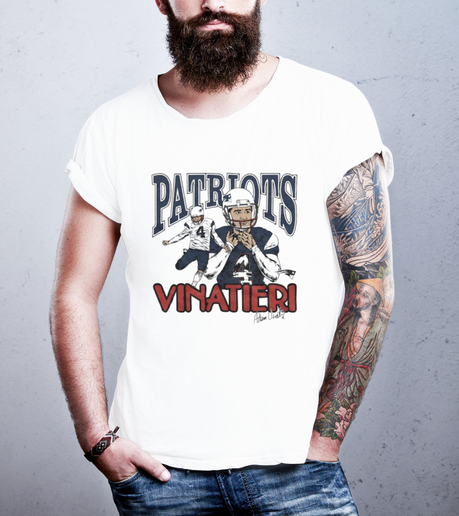 Patriots Vinatieri Adam New England Football T-Shirt