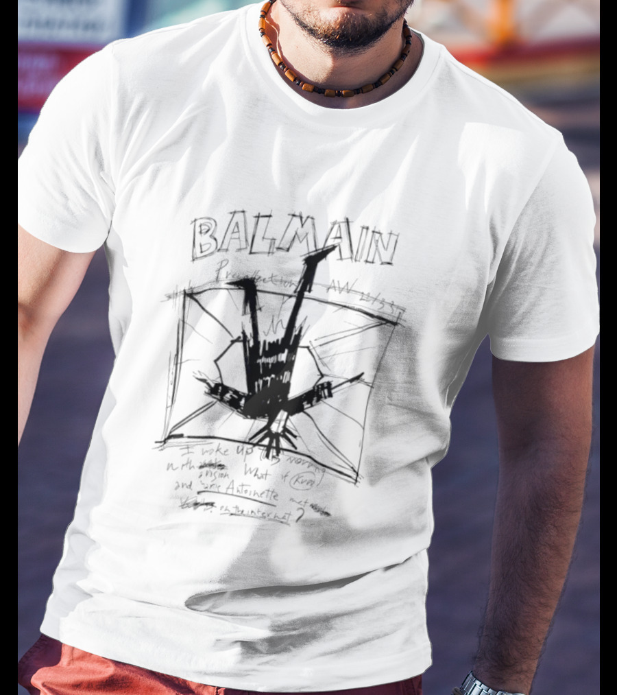 Balmain I Woke Up This Morning Artiste T-Shirt