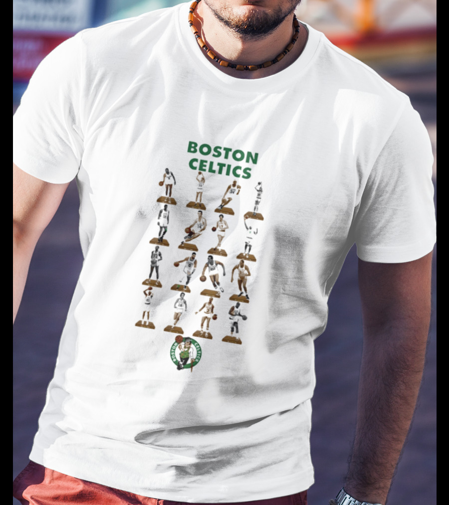 Boston Celtics Historic NBA Player Silhouettes Collection T-Shirt