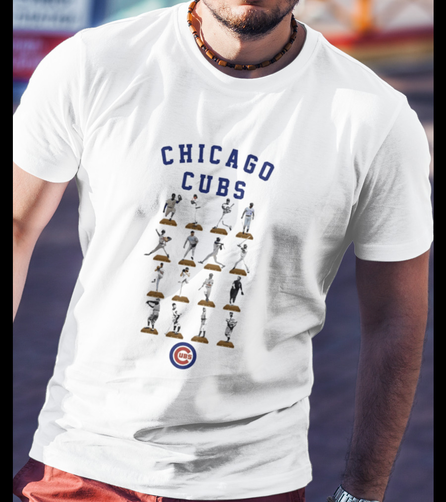 Chicago Cubs Legends Baseball Figures Collection MLB T-Shirt