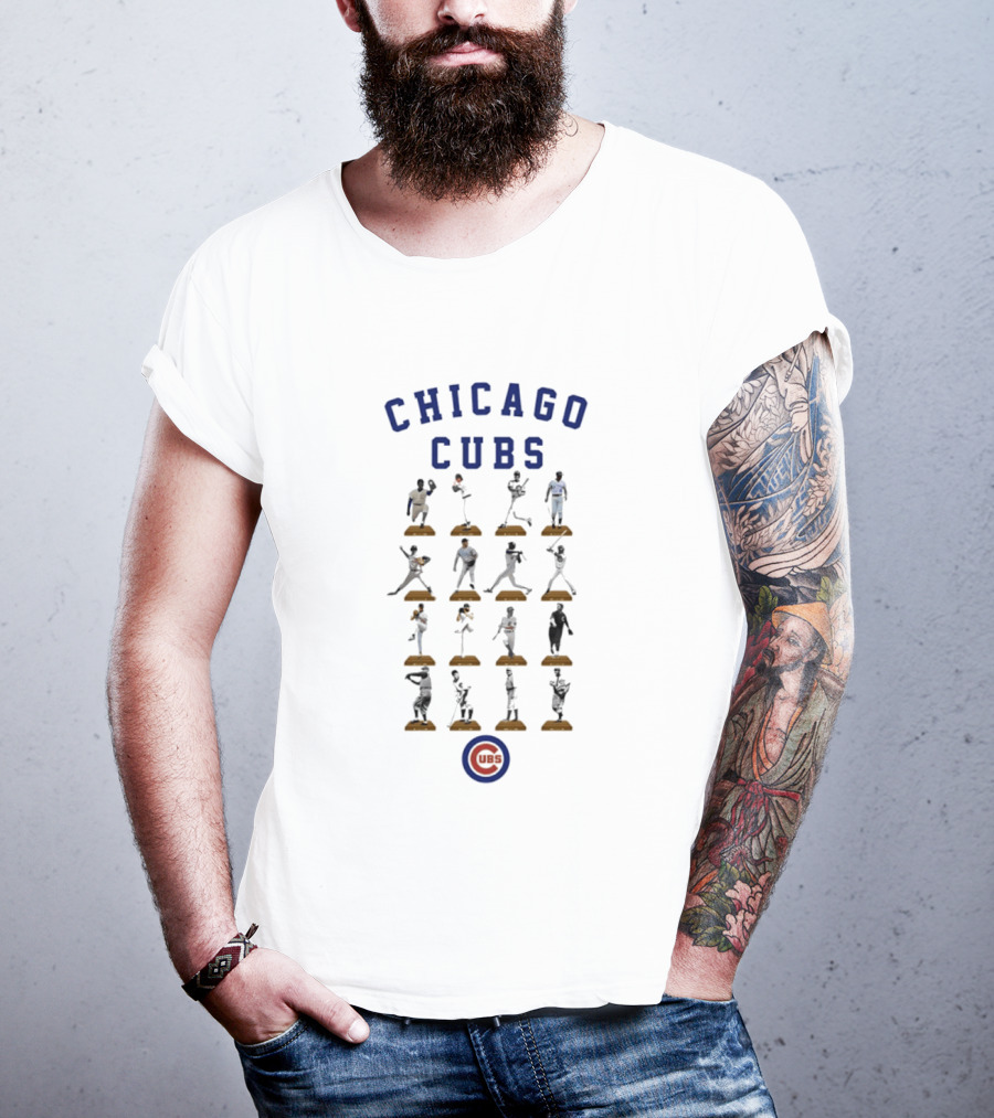 Chicago Cubs Legends Baseball Figures Collection MLB T-Shirt