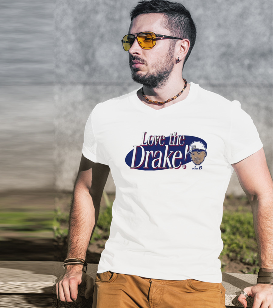 Love The Drake Text With Baseball Cap T-Shirt