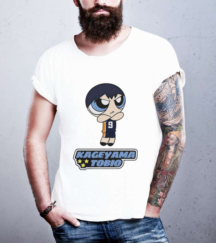 Kageyama Tobio 9 Haikyuu Powerpuff Girls T-Shirt