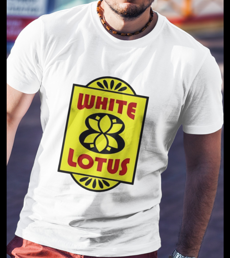 White Lotus Retro Motel Sign T-Shirt