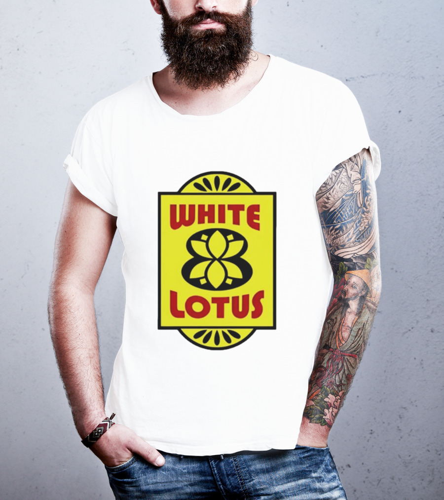 White Lotus Retro Motel Sign T-Shirt