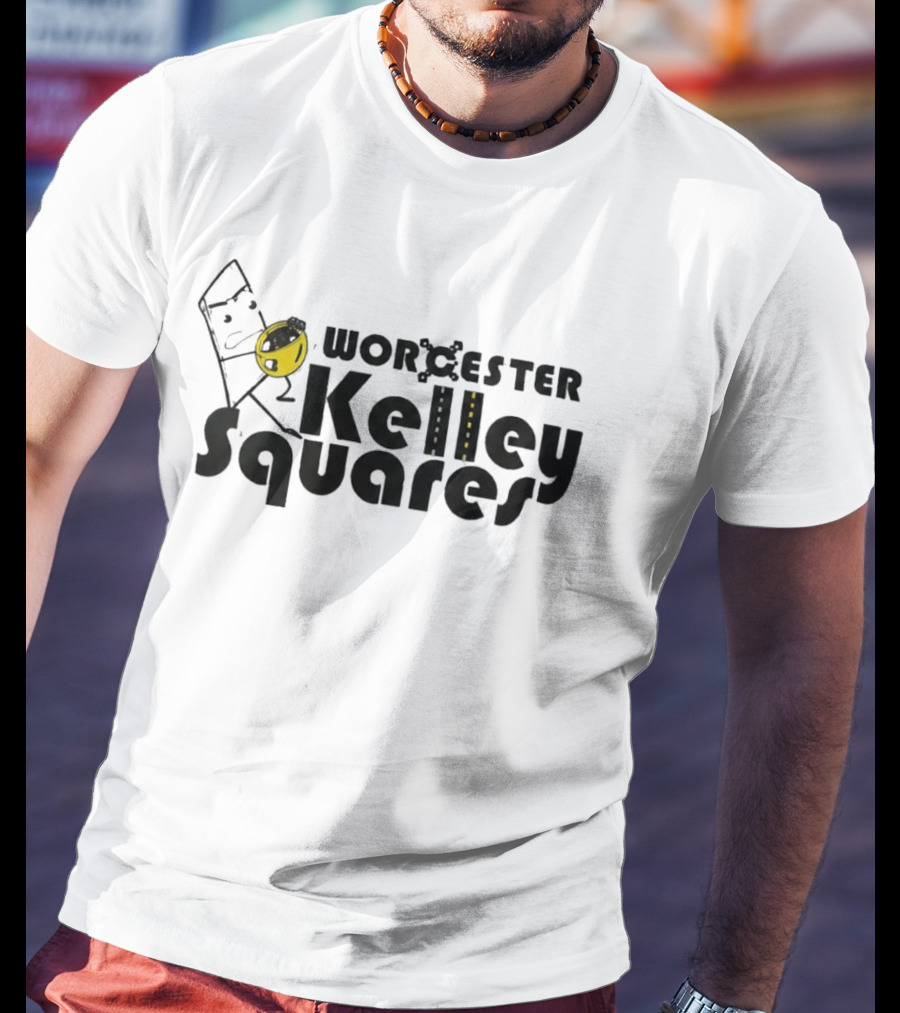 Worcester Kelley Squares Fun Creative Graphic Featuring Snack T-Shirt