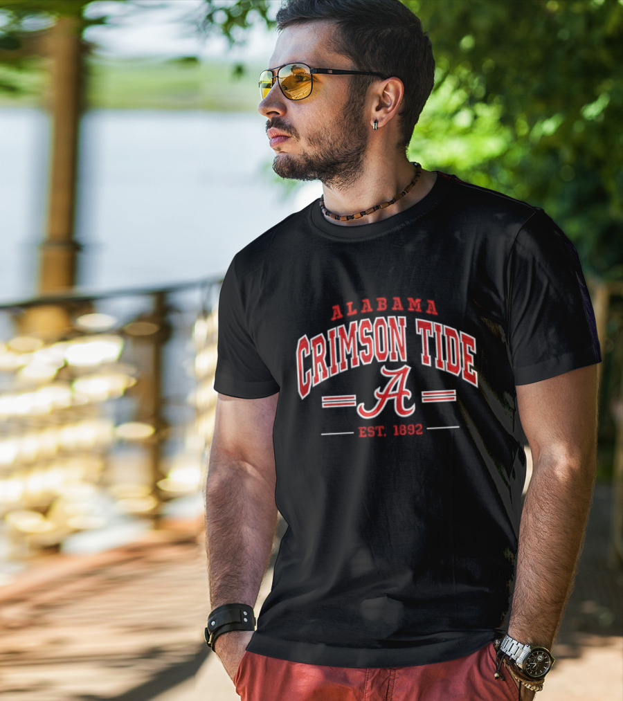 Alabama Crimson Tide Established 1892 NCAA College Football T-Shirt