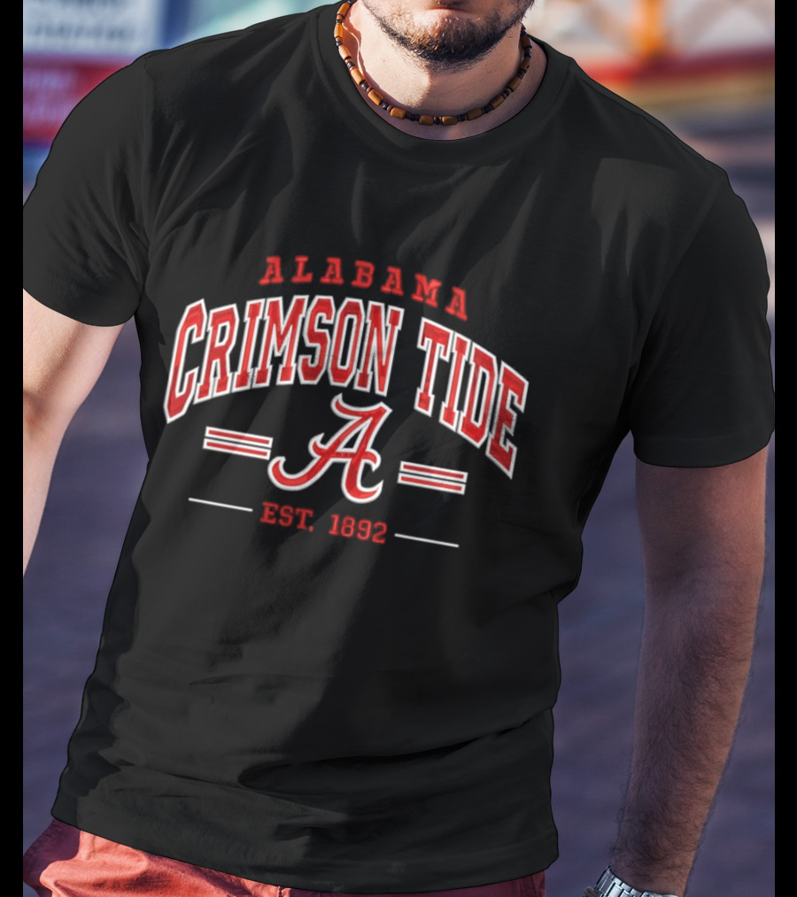 Alabama Crimson Tide Established 1892 NCAA College Football T-Shirt