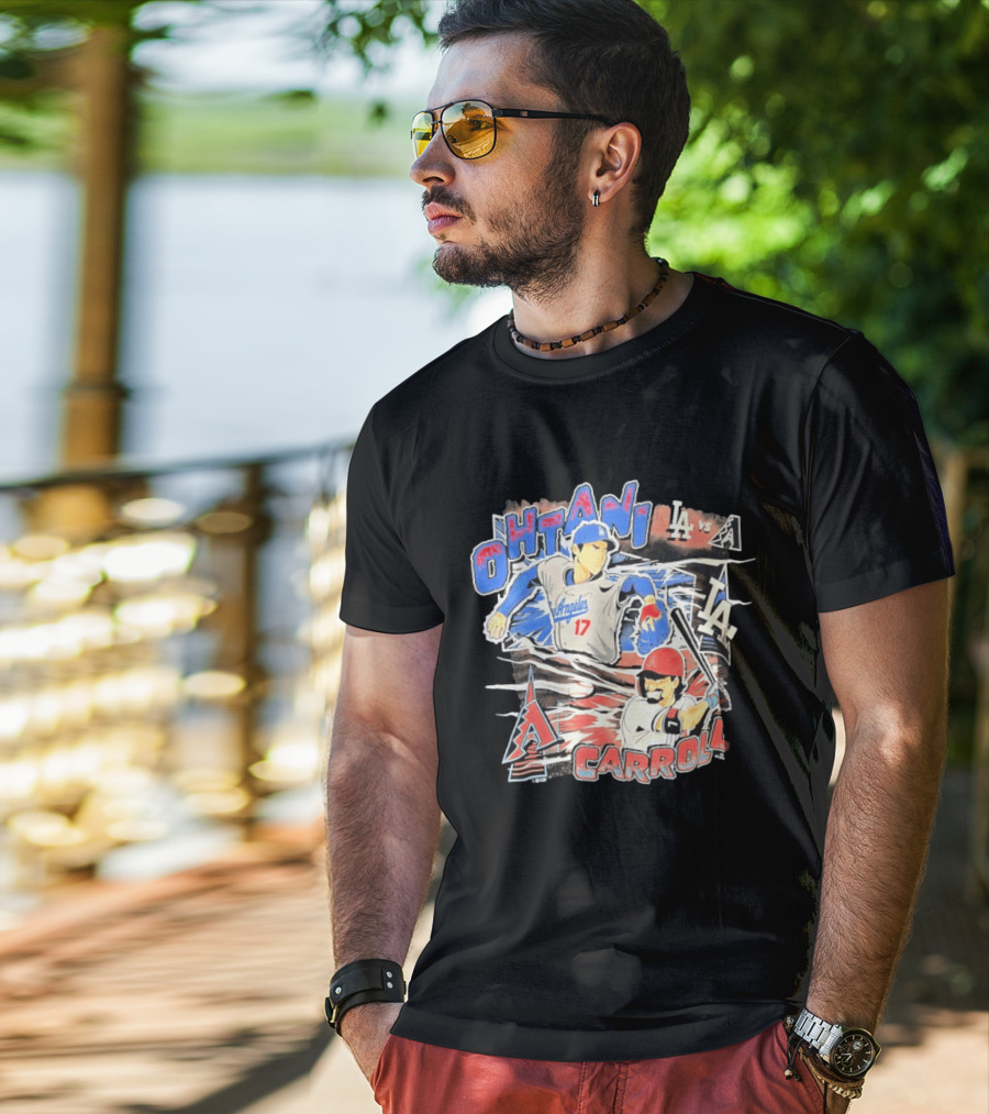 Ohtani Vs Carroll Anime Comic LA Vs Arizona T-Shirt
