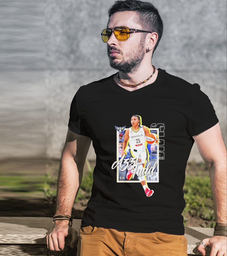 Azzi Fudd Dallas Wings Basketball Slam 262 CVS Wilson T-Shirt